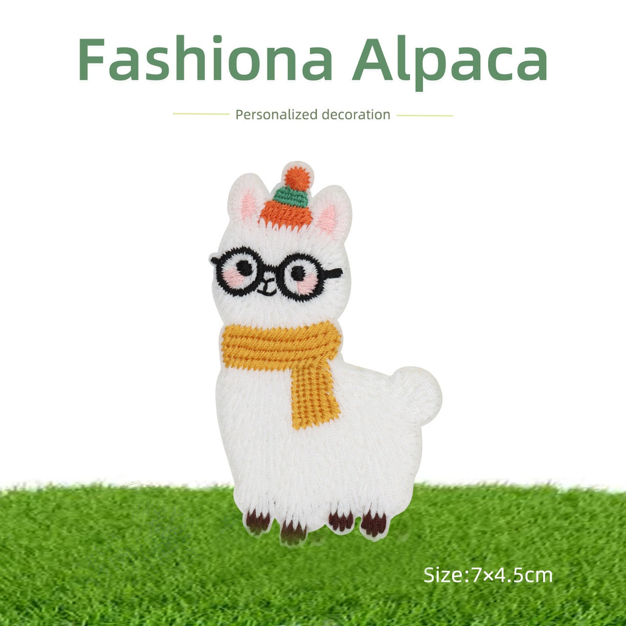 Fluffy Alpaca Patches (Stick-On)
