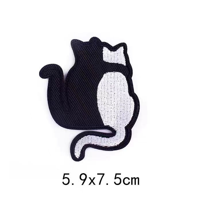 Monochrome Cats Patches (Stick-On) - CheerCove