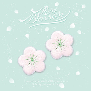 Oriental Plum Blossom Embroidered Patches - Multiple Designs Available - CheerCove
