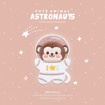 Cute Animal Astronauts Embroidered Patches - Multiple Designs Available - CheerCove