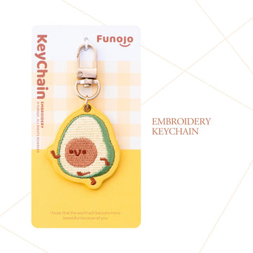 Breakfast Embroidery & PU Leather Charm