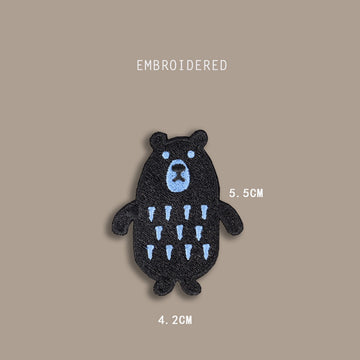 Brown Bear & Black Bear Patches(Stick-On)