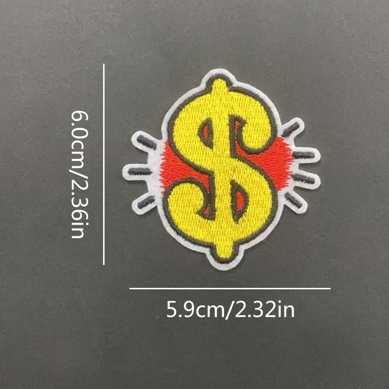 Dollar Sign Patches (Iron-On)