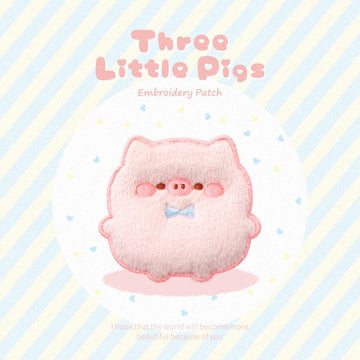Three Little Pigs Embroidered Patches - Multiple Designs Available - CheerCove