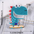 Dinosaur Embroidered Patches - Multiple Designs Available - CheerCove