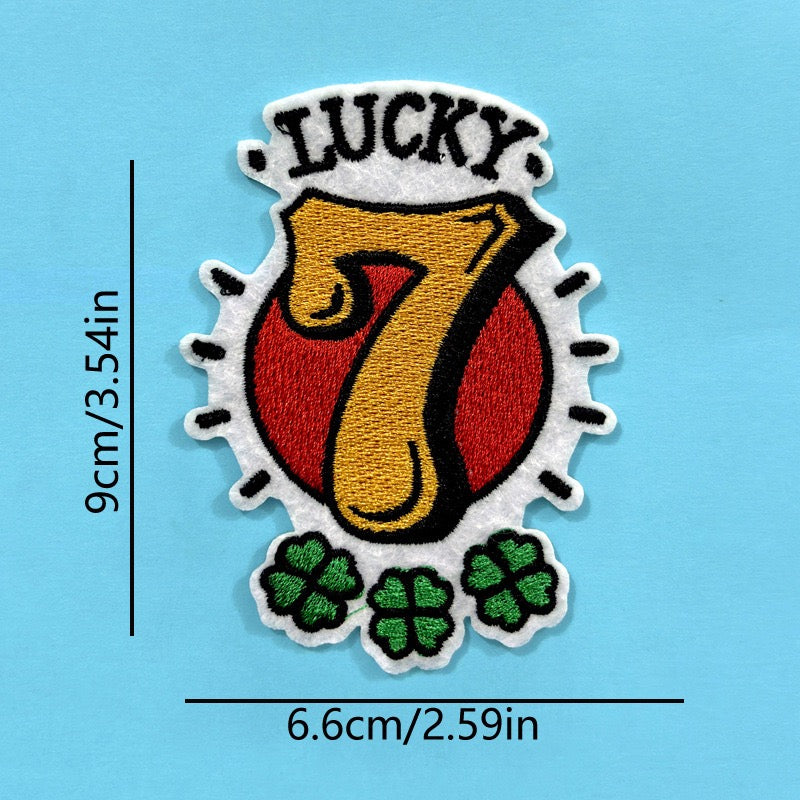 Lucky Numbers Patches (Iron-On)