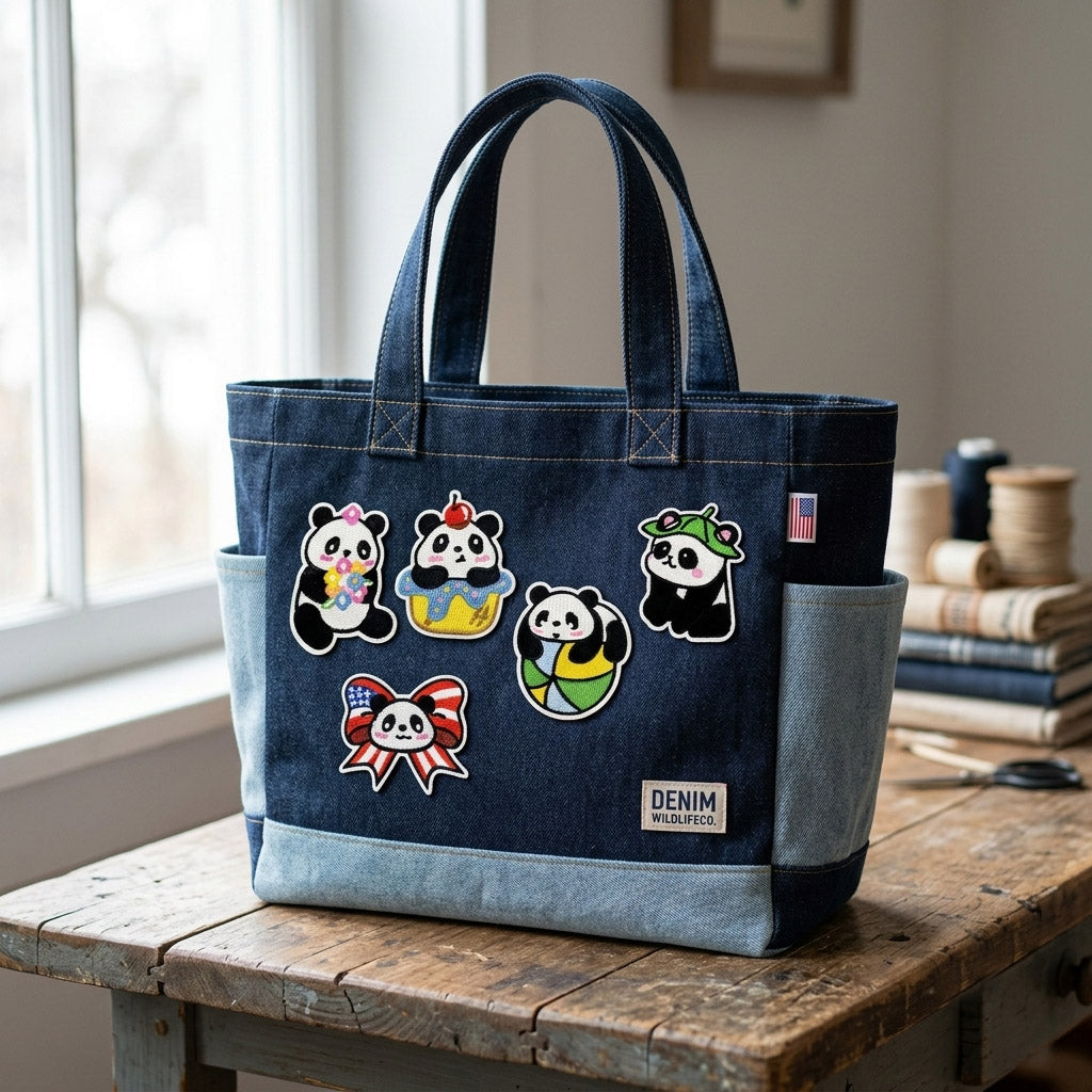 Panda ② Patches (Iron-On)