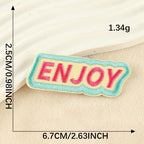 Rainbow Words Embroidered Patches ① - Multiple Designs Available - CheerCove