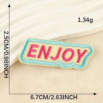 Rainbow Words Embroidered Patches ① - Multiple Designs Available - CheerCove