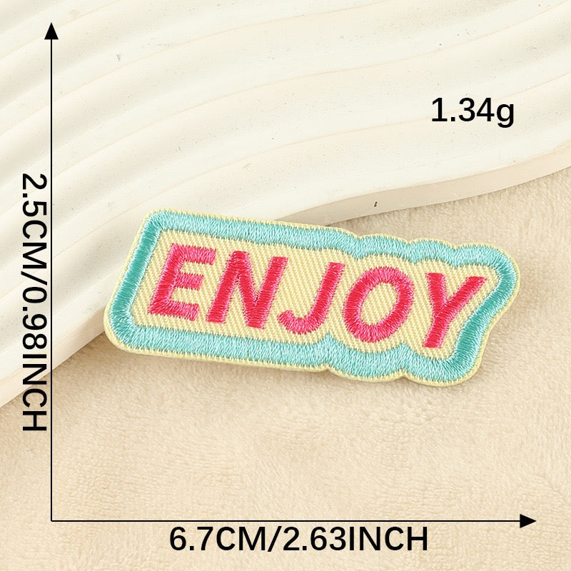 Rainbow Words Embroidered Patches ① - Multiple Designs Available - CheerCove