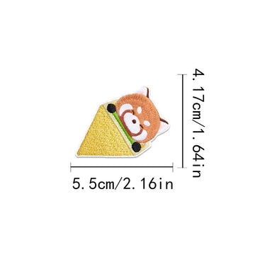 Red Panda Cone Embroidered Patches - Multiple Designs Available - CheerCove