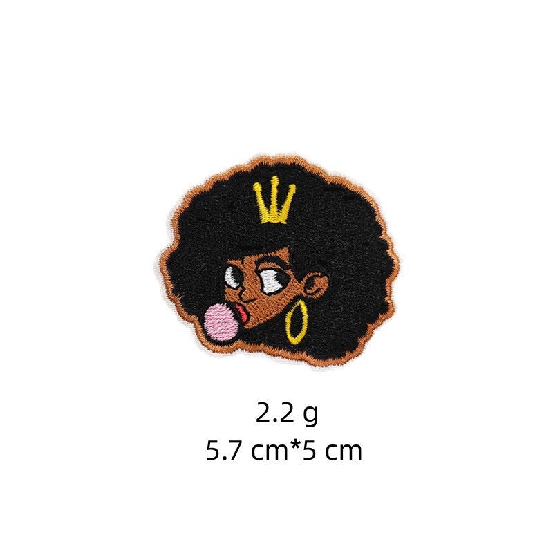 Fashion Girl ① Patches (Iron-On)