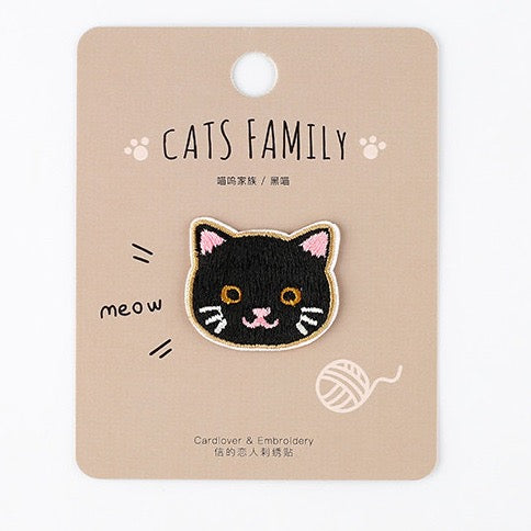 Cats Family Patches (Stick-On)