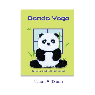 Panda Yoga Embroidered Patches - Multiple Designs Available - CheerCove