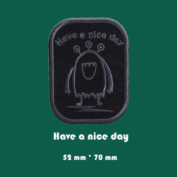 Black Icon Embroidered Patches ③ - Multiple Designs Available - CheerCove