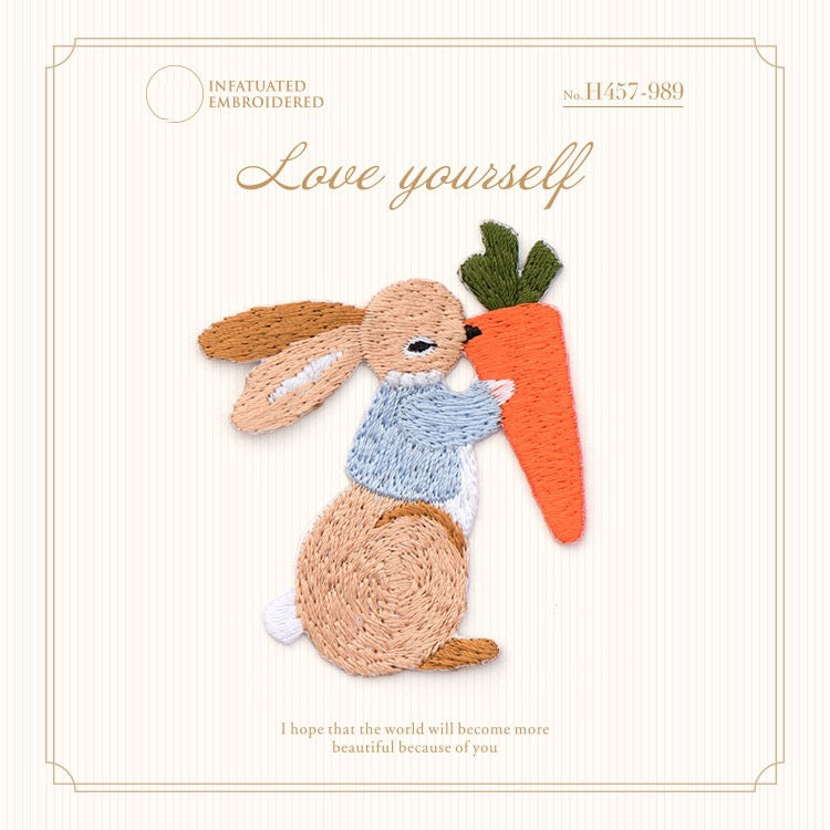 Cute Bunny Patches (Iron-On)