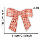 Pink Bow Patches (Iron-On)