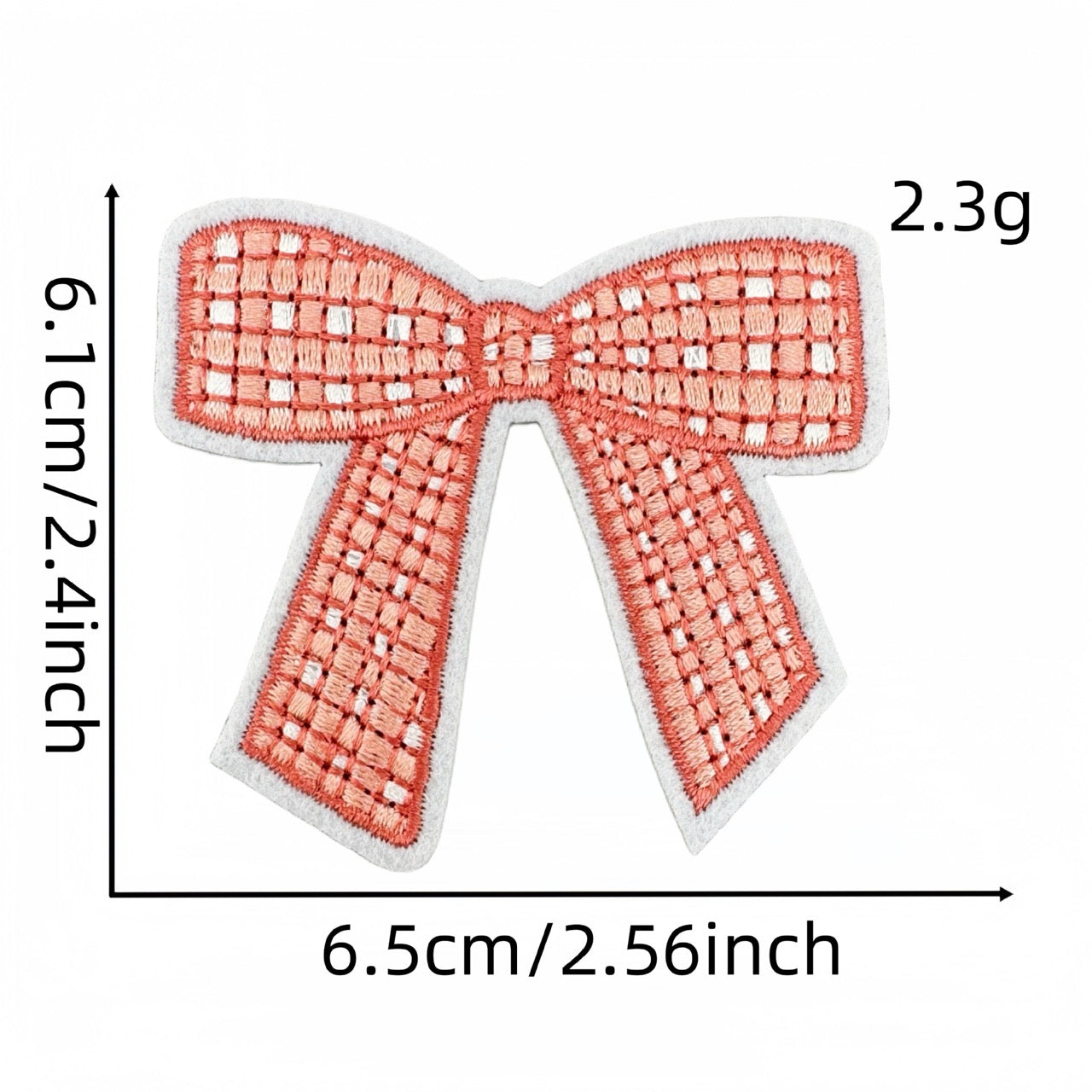 Pink Bow Patches (Iron-On)