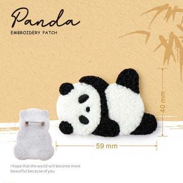 Embroidered Pins of Cute Panda ②