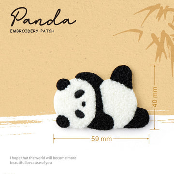 Cute Panda ② Embroidered Patches - Multiple Designs Available - CheerCove