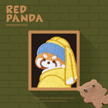 Embroidered Pins of Funny Red Panda