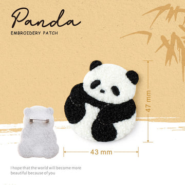 Embroidered Pins of Cute Panda ②