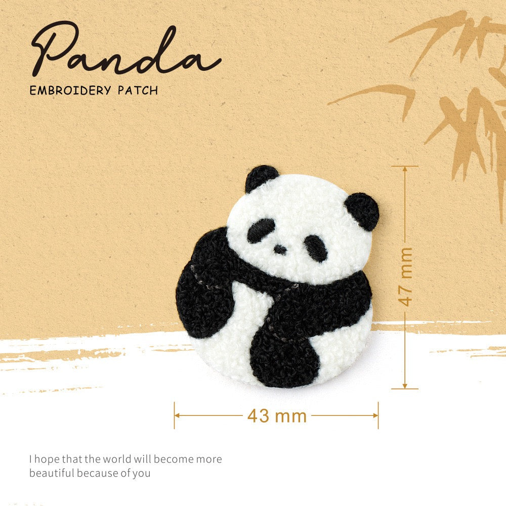 Cute Panda ② Embroidered Patches - Multiple Designs Available - CheerCove