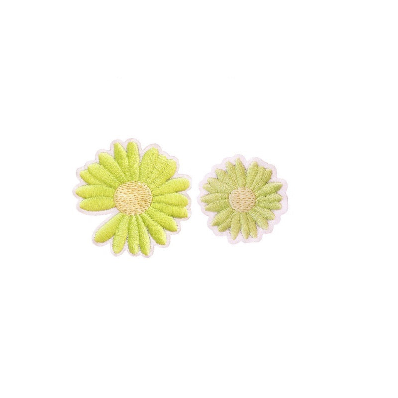 Multicolor Daisy Embroidered Patches - Multiple Designs Available - CheerCove