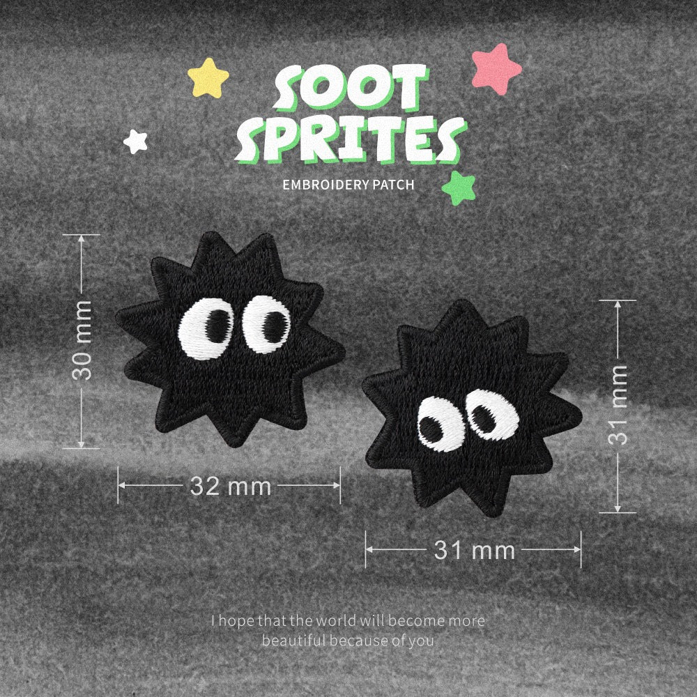 Soot Sprites ② Embroidered Patches - Multiple Designs Available - CheerCove