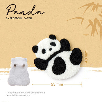Embroidered Pins of Cute Panda ②