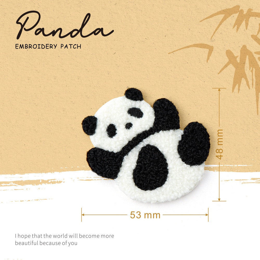 Cute Panda ② Embroidered Patches - Multiple Designs Available - CheerCove