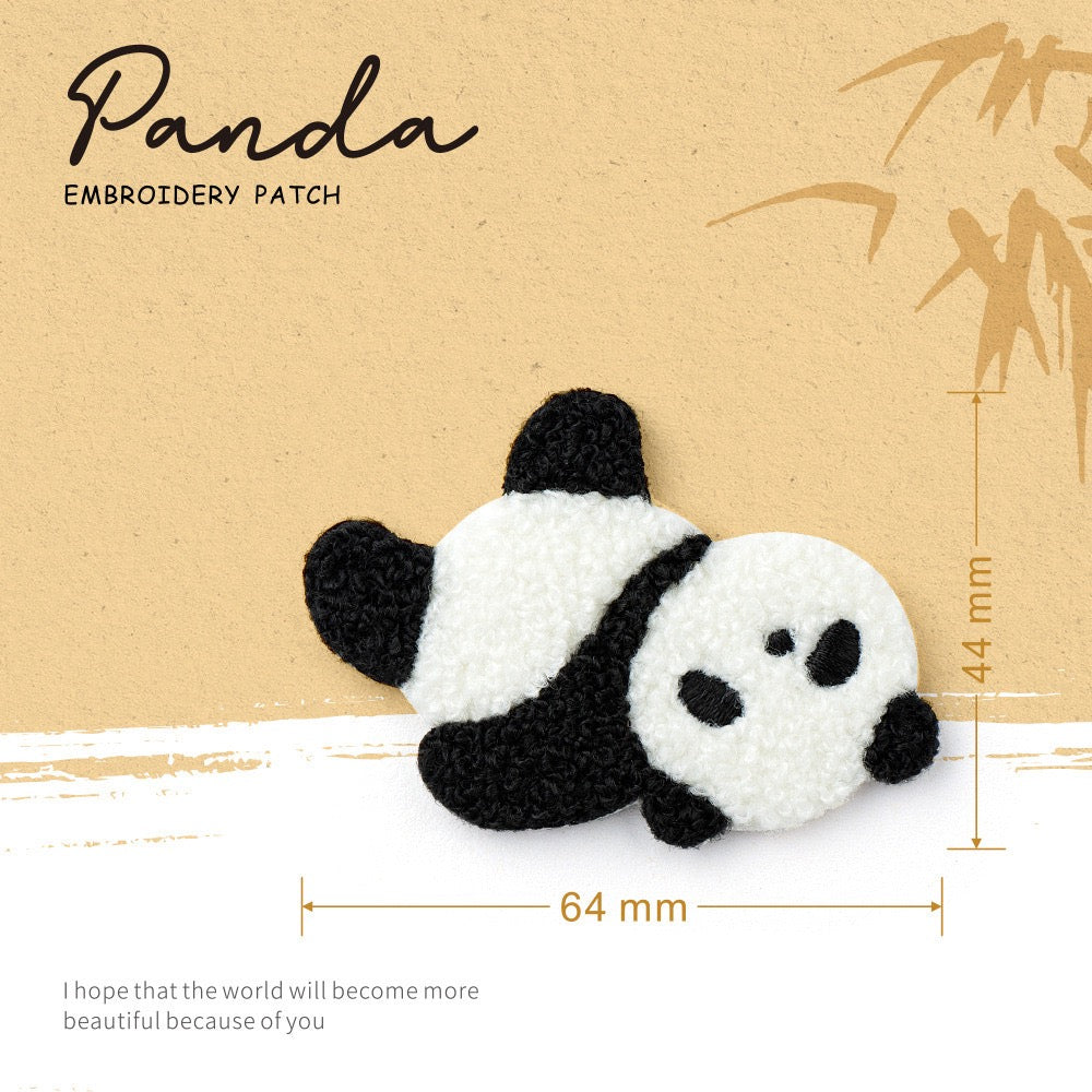 Cute Panda ② Embroidered Patches - Multiple Designs Available - CheerCove
