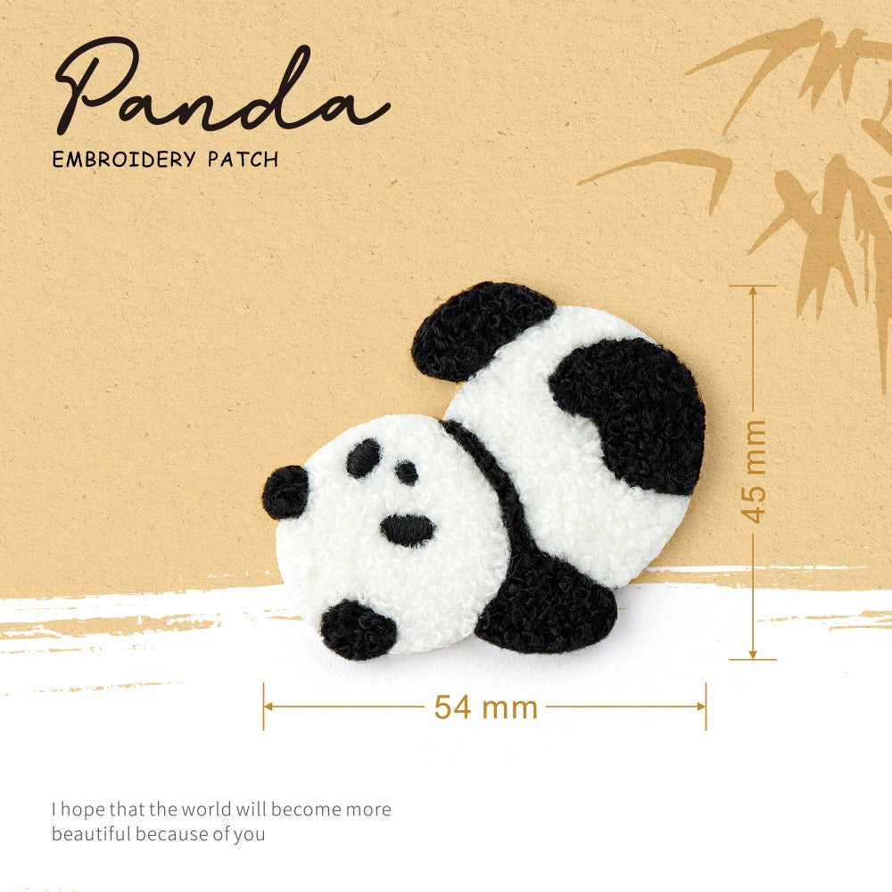 Cute Panda ② Embroidered Patches - Multiple Designs Available - CheerCove