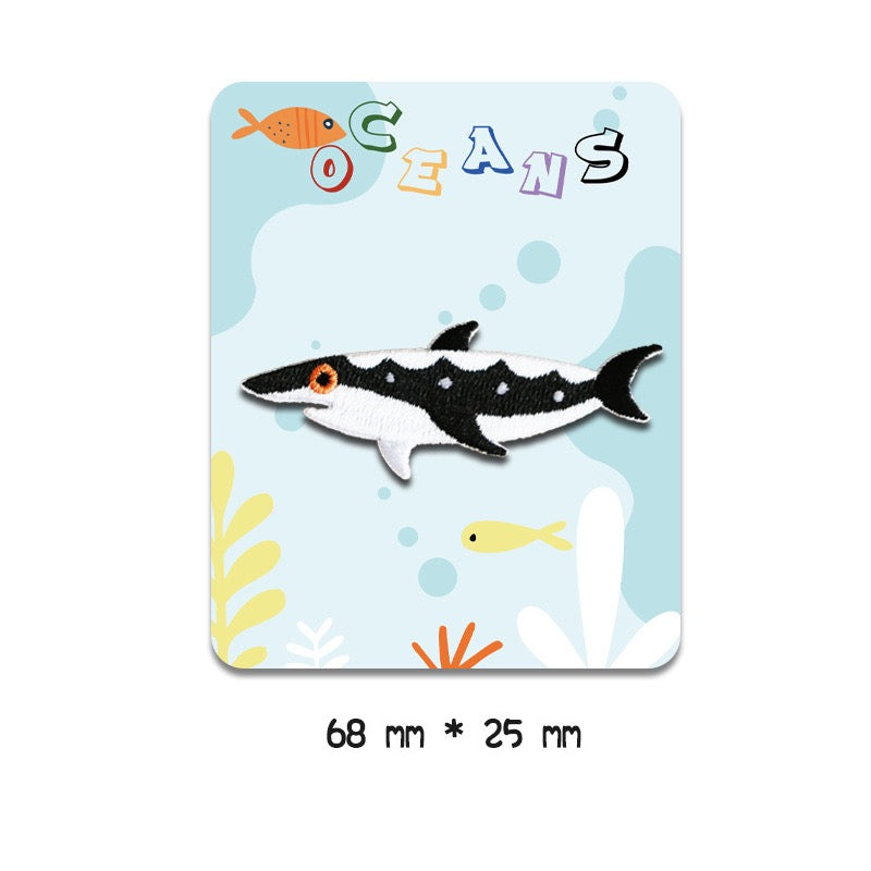 Ocean Animals Embroidered Patches - Multiple Designs Available - CheerCove