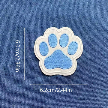 Cute Dog Paw Print Patches (Iron-On)