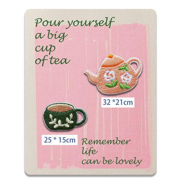 Teapot and Teacup Patches(Stick-On)