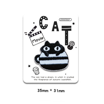 Cat in Cup Embroidered Patches - Multiple Designs Available - CheerCove