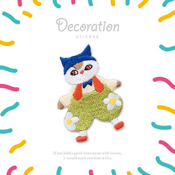 Joyful Kitten Patches (Iron-On)