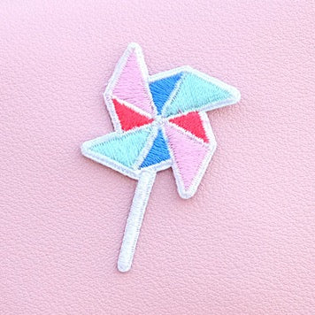 Embroidered Pins of Sunglasses、Windmill and Rabbit