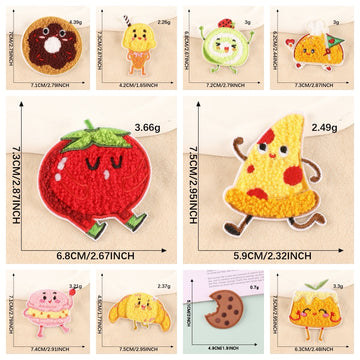 Fast Foodie Embroidered Patches ② - Multiple Designs Available - CheerCove