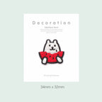Animal with Favorite Item Embroidered Patches - Multiple Designs Available - CheerCove