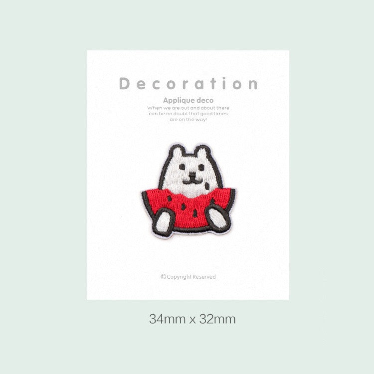 Animal with Favorite Item Embroidered Patches - Multiple Designs Available - CheerCove