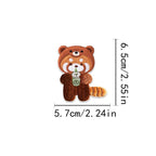 Red Panda with Boba Tea Embroidered Patches - Multiple Designs Available - CheerCove