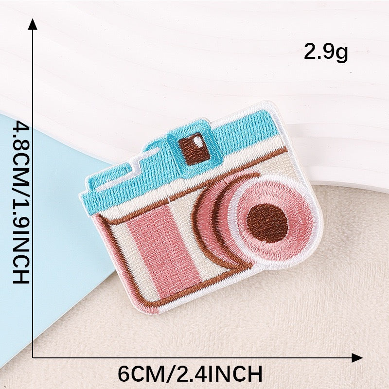 Camera Embroidered Patches - Multiple Designs Available - CheerCove