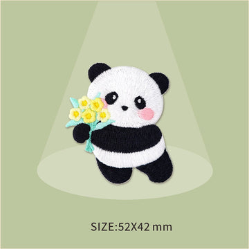 Adorable Panda Embroidered Patches - Multiple Designs Available - CheerCove