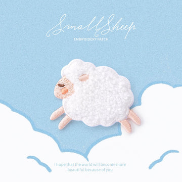Small Sheep Embroidered Patches - Multiple Designs Available - CheerCove