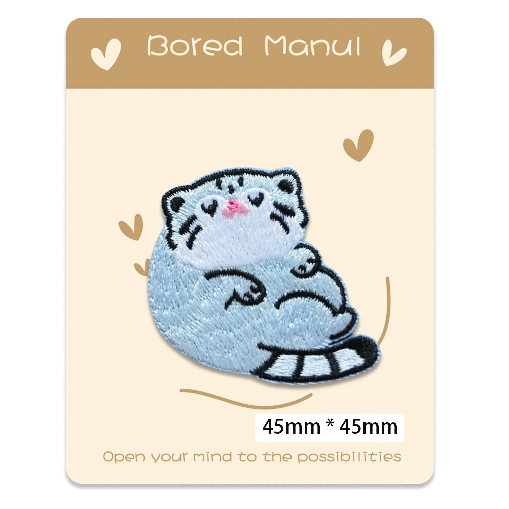 Chunky Blue Cat Patches(Stick-On)