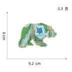 Outdoor Adventure Bears Patches (Iron-On)