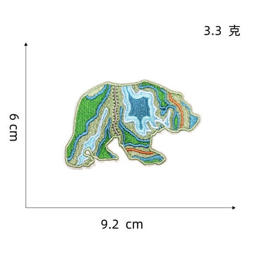 Outdoor Adventure Bears Patches (Iron-On)