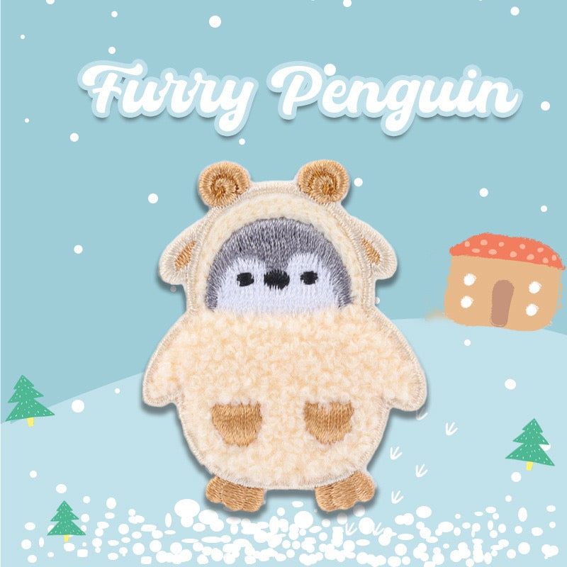 Furry Penguins Embroidered Patches - Multiple Designs Available - CheerCove
